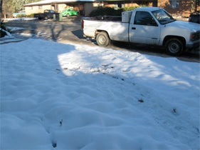 Snow-measuring site, looking northwest